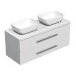 Koupelnová skříňka pod umyvadlo SAT Cube Way 120x53x46 cm bílá lesk CUBE461203BISAT45 CUBE461203BISAT45