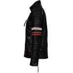 Pánská Kožená Bunda Odile Faye Brixton Černá Velikost: L