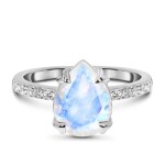 Emporial stříbrný prsten GU-DR23096R-SILVER-MOONSTONE-TOPAZ Velikost: 9 (EU: 59-60)