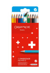 Caran D'ache Swisscolor akvarelové pastelky 12 barev, kartonová