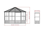 Sojag Charleston 12x12 384x384x281 cm antracit