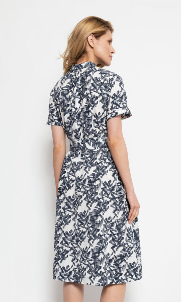 Dámské šaty DC-3254 - Deni Cler Milano 44 bílo-černá