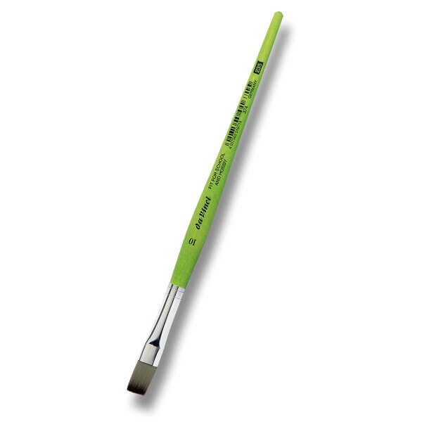 Štětec DaVinci zelený plochý 374 - 10