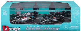 Bburago 1:43 RACE Formula F1 4PAC Mercedes-AMG F1 W15 (2024) #44 L.Hamil ton #63 G.Russel