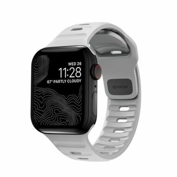 Nomad Sport Strap (S-M) řemínek pro Apple Watch 41 40 38 mm šedá (NM01959885)