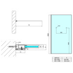 POLYSAN - MODULAR SHOWER jednodílná zástěna pevná k instalaci na zeď, s otvory na držák ručníků, 1000 MS1-100-D