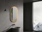 Zrcadlo se senzorem SAT Aurum 40x80 cm rose gold SATZAUR4080BRG SATZAUR4080BRG