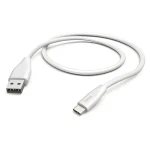 Hama kabel USB-A na USB-C 1,5 m bílá / Nabíjecí kabel / USB 2.0 / 480 Mbit/s (00201596)