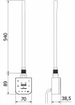 MEXEN - FA-F topná tyč s Wi-fi, 600 W, černá W953-0600-70