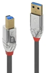 Lindy šedá / USB kabel / USB 3.0 Typ A - Typ B / 5 Gbit/s / 1 m (36661)