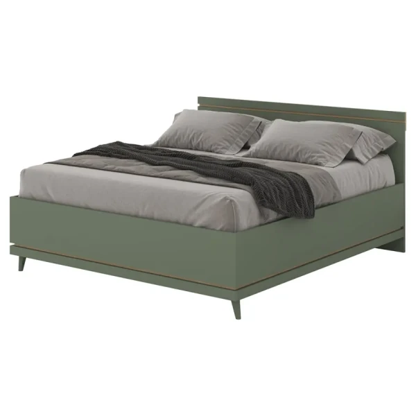 Postel Scandi 32 180 dub olejovaný/zelená