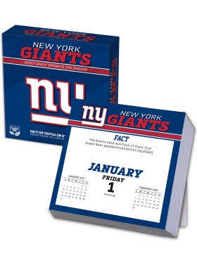 Kalendář New York Giants NFL 2027 Tischkalender