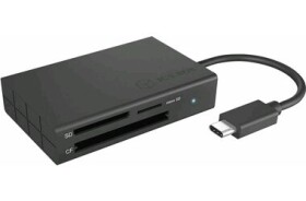 Icy Box IB-CR401-C3 černá / externí čtečka paměťových karet / 3 porty / USB-C (IB-CR401-C3)