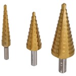 Vrták stupňovitý HSS RP, STALCO PERFECT, set 3 ks