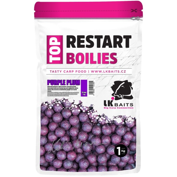 LK Baits Boilie TopRestart Purple Plum 1kg - 18mm,LK Baits Boilie TopRestart Purple Plum 1kg - 18mm