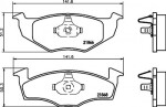 Brzdy kotouče a desky přední VW POLO (6N) LUPO 94-05 239mm