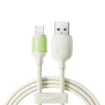 Joyroom S-A53 Nabíjecí kabel s fluorescenčním hrotem USB-A (M) - Lightning (M) 3A 2m béžová (6956116730680)