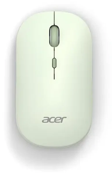 Acer AMR130 zelená / Ergonomická bezdrátová myš / 1600 DPI / USB + Bluetooth 5.2 / 4 tlačítka (GP.MCE11.04D)