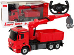 RASTAR Nákladní auto s drapákem Mercedes Rastar R/C na dálkové ovládání červené