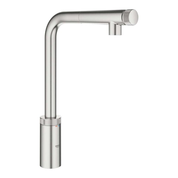 GROHE - Minta SmartControl Dřezová baterie s výsuvnou koncovkou, SmartControl, supersteel 31613DC0
