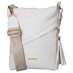 Trendy dámská koženková crossbody kabelka LB Marry, béžová