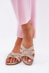 Dámské Plážové Sandály S Proplétajícími Pásky Béžové Acimine 39
