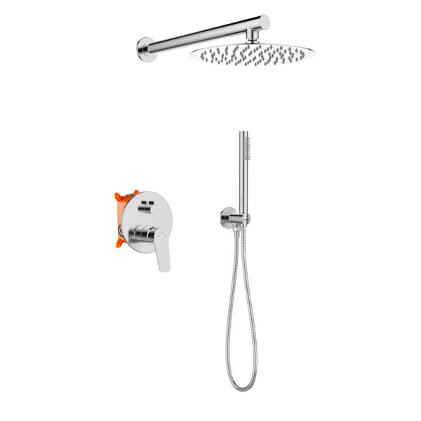INVENA - Podomítková sada s baterií Alonia Trend, chrom BS-70-001-V