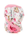 Bobánek Novorozenecké svrchní kalhotky suchý zip - Růžová zvířátka