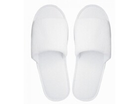 Froté wellness pantofle s otevřenou špičkou
