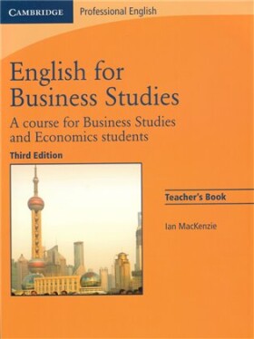 English for Business Studies Teacher´s Book 3rd edition