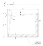 OMNIRES - STONE obdélníková sprchová vanička s kamennou strukturou, 80 x 120 cm černá mat /BLM/ STONE80/120BL