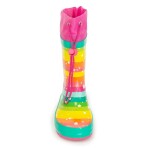 Dívčí holínky gumové - potisk rainbow, Pidilidi, PL0051-01, holka - 24