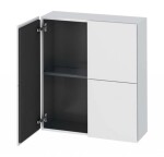 DURAVIT - L-Cube Skříňka 80x70x24 cm, 2 dvířka, bílá mat LC116701818