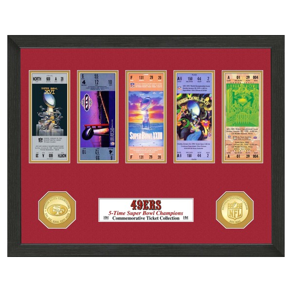 Obraz San Francisco 49ers NFL Super Bowl Tickets Bronze Coins