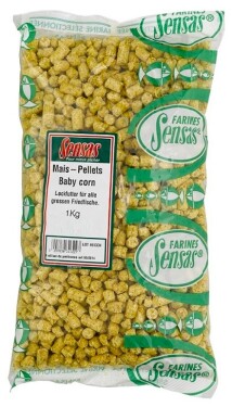 Sensas Kukuřičné pelety Baby Corn new 1kg,Sensas Kukuřičné pelety Baby Corn new 1kg