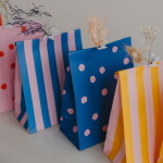 Eulenschnitt Papírový sáček Dots and Stripes 21 × 15 cm – set 6 ks, multi barva, papír
