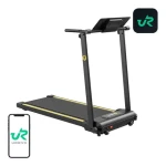 UREVO Foldi Mini černo-oranžová / Elektrický běžecký pás / rychlost 1-10 km/h / nosnost 100 kg / výkon 2,25 HP (URTM006)
