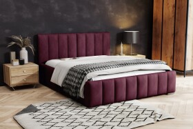 FRONTI Postel MODEL 10 140x200 bordó - MAGIC VELVET 2202