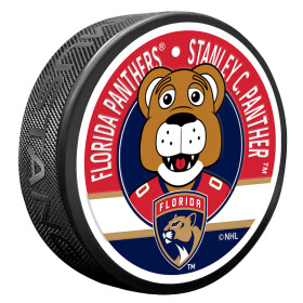 Mustang Puk Florida Panthers NHL Stanley C Mascot Textured Puck
