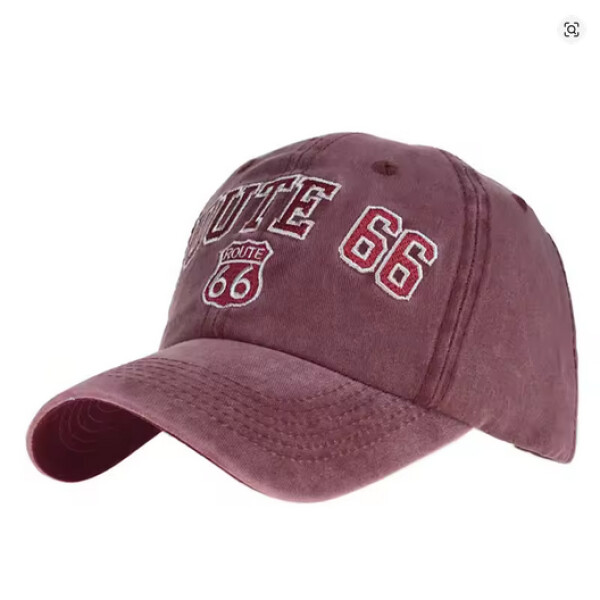 Kšiltovka Route 66 Logo snapback red