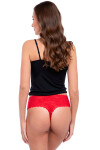 Dámská tanga Bellie red maxi - JULIMEX červená XXL