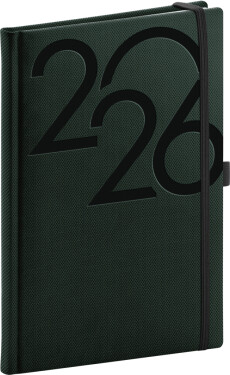 Týdenní diář 2026 NOTIQUE A5 - Ajax zelený, 15 x 21 cm