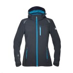 Bunda FLORET H6308 softshellová dámská černá s tyrkysovými zipy 2XL černá