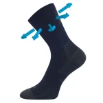 VOXX Ponožky dětské slabé z merino OPTIMALIK s ionty stříbra TMAVĚ MODRÉ (3 páry) 30-34 119939