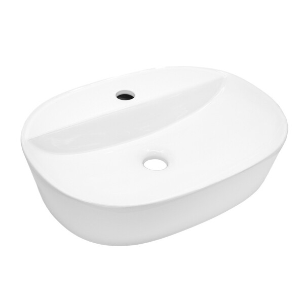 Mereo Umyvadlo na desku bez přepadu, Lota, 505x385x120 mm, keramické UC513912O