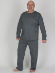 EVONA a.s. Pánské dlouhé pyžamo P BIGSTER 505 - P BIGSTER 505 4XL