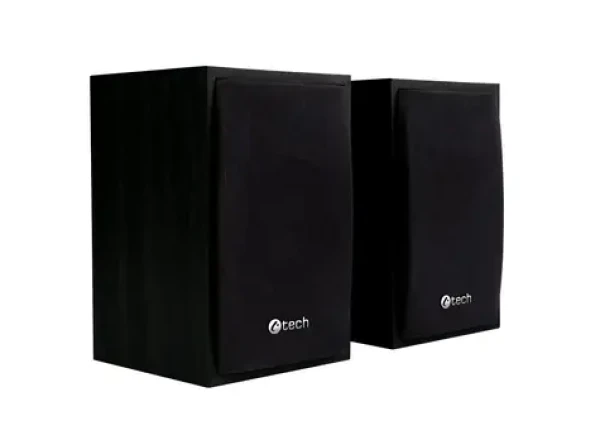 C-TECH SPK-09 dřevěné černá / 2.0 / reproduktory / 3.5 mm jack / RMS 4W (8594125010317)
