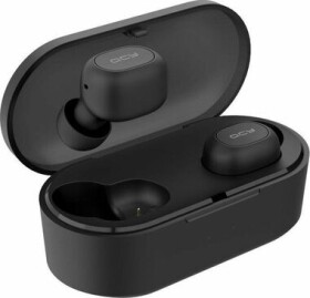 QCY T2C TWS černá BT sluchátka do uší mikrofonem Bluetooth dobíjecí pouzdro