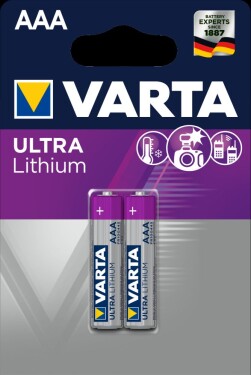 Varta Professional Baterie AAA / 1.5V / 1100 mAh / lithium / 2 ks / v blistru (6103301402)