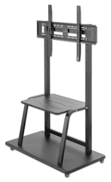 Manhattan Mobilní stojan na TV / 37"-100" / VESA 800x600 / nosnost 150 kg / nastavitelná výška / kolečka (462334)
